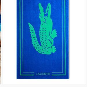 Lacoste Big Logo Beach Towel